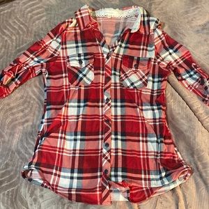 Plaid shirt worn twice